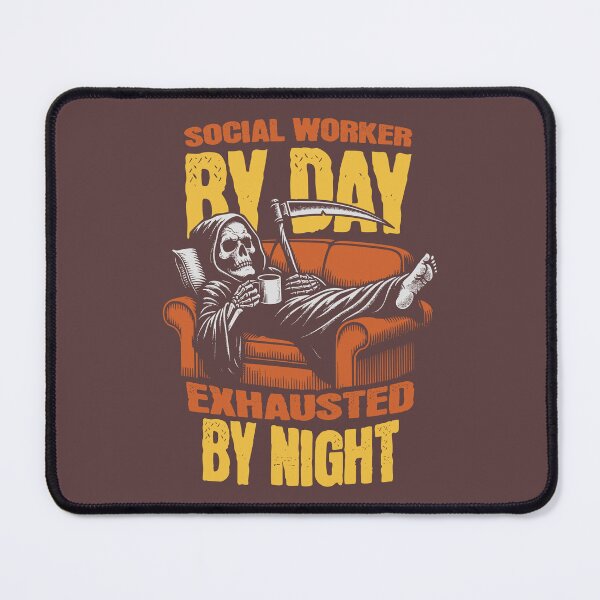 Item preview, Social Worker By Day, Exhausted By Night Funny Social Worker designed and sold by DomTeesHaven.
