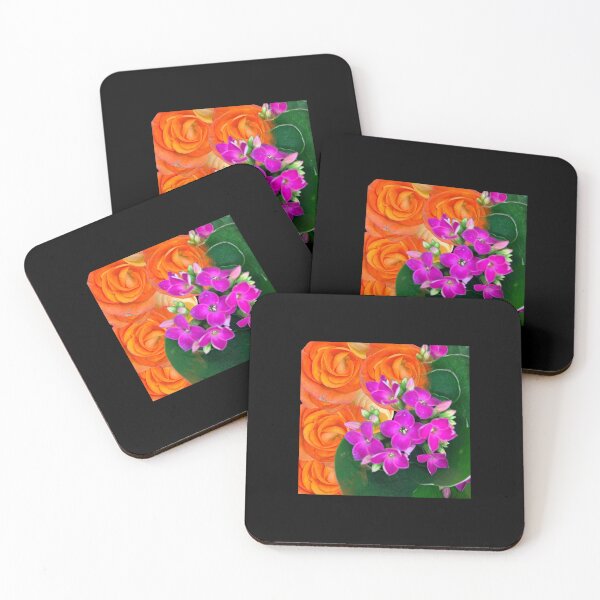 Item preview, Pink and orange flowers  designed and sold by Lauracolleen3.