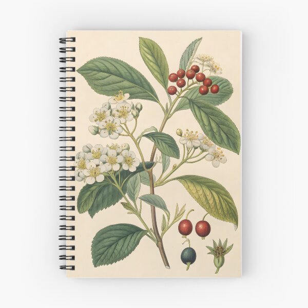 Item preview, vintage lithography poster with flowers and berries designed and sold by DuskTillDown.