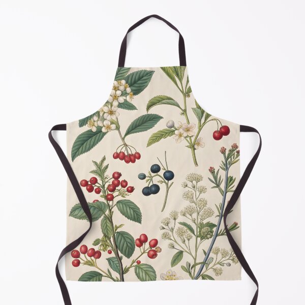 Item preview, Vintage lithography poster with flowers and berries designed and sold by DuskTillDown.