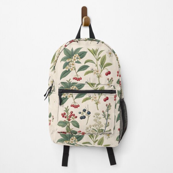 Item preview, Vintage lithography poster with flowers and berries designed and sold by DuskTillDown.