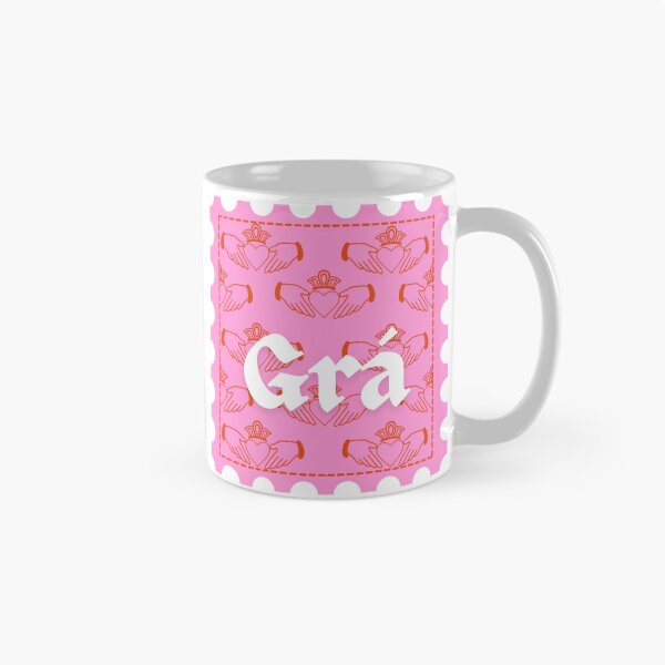 Item preview, Grá and Claddagh Stamp red and pink designed and sold by parker-paints.
