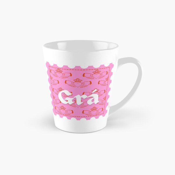 Item preview, Grá and Claddagh Stamp red and pink designed and sold by parker-paints.