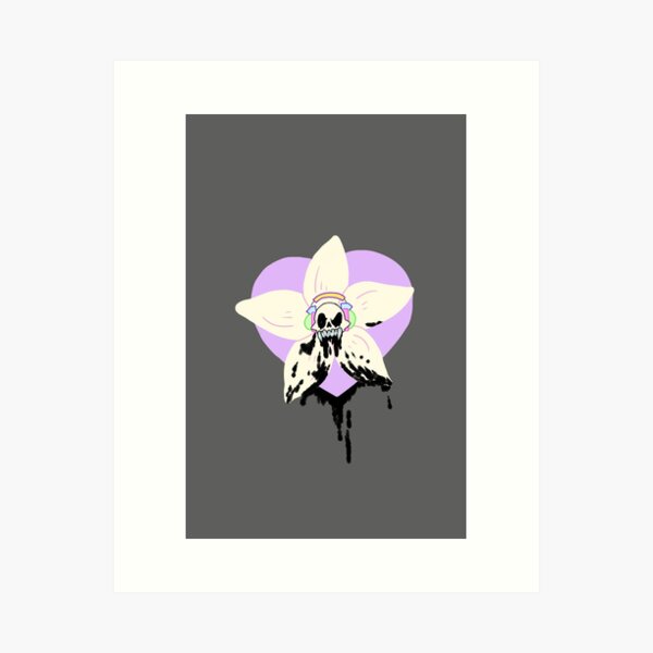 Aperçu de l'œuvre Crâne de fleur empoisonnée créée et vendue par CrystalDagger.