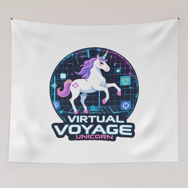 Item preview, Virtual Voyage Unicorn designed and sold by zoughlal.