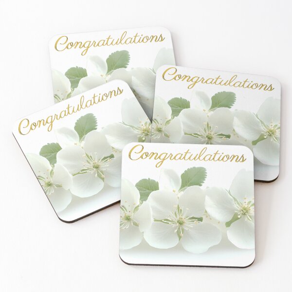 Item preview, Elegant White Floral Wedding Congratulations designed and sold by daila70.