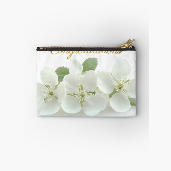 Item preview, Elegant White Floral Wedding Congratulations designed and sold by daila70.