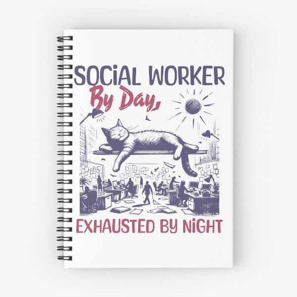 Item preview, Social Worker By Day, Exhausted By Night designed and sold by DomTeesHaven.