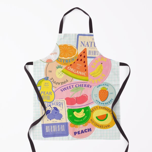 Item preview, junk journal fruit sticker collage art print designed and sold by miss madison creates.