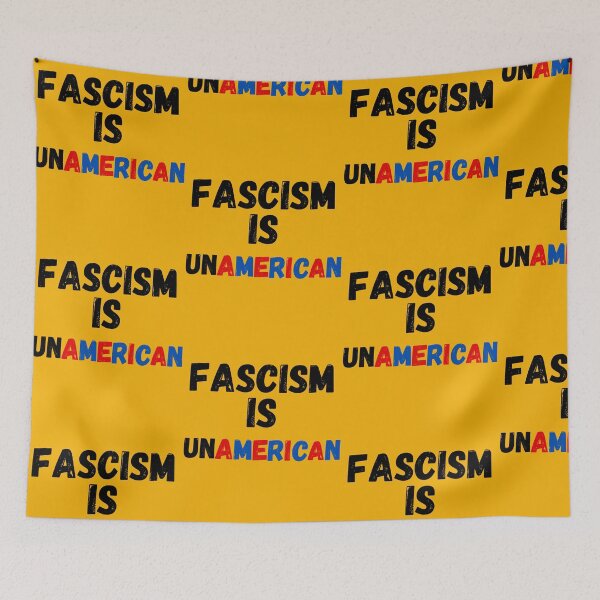 Item preview, Fascism Is UnAmerican Stand Against Fascism T-SHIRT designed and sold by ViviWyco.