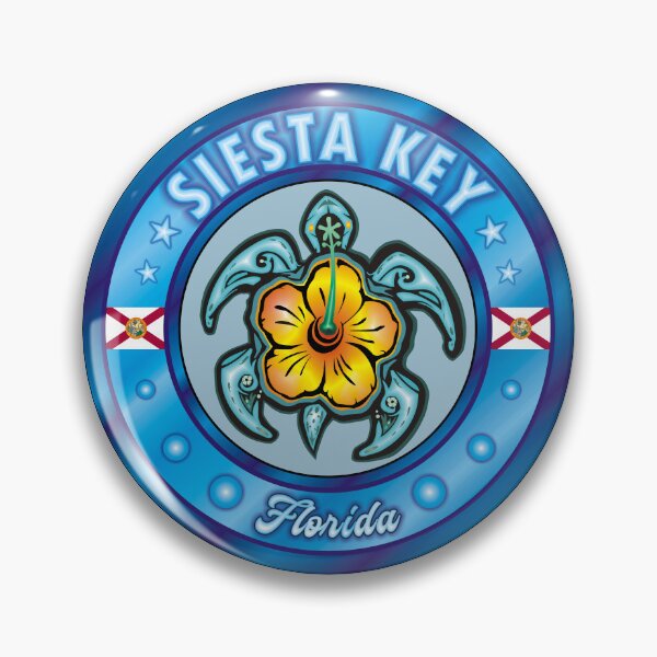 Item preview, Siesta Key Florida sea turtle hibiscus designed and sold by studioss76.