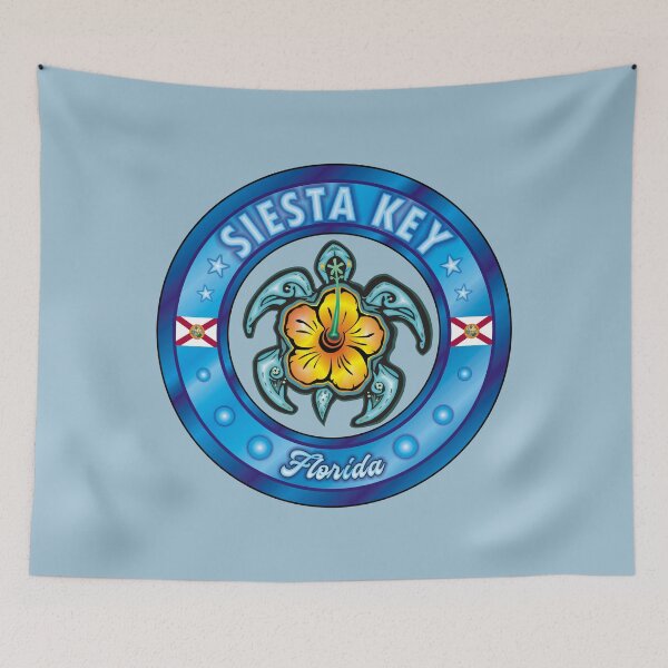 Item preview, Siesta Key Florida sea turtle hibiscus designed and sold by studioss76.