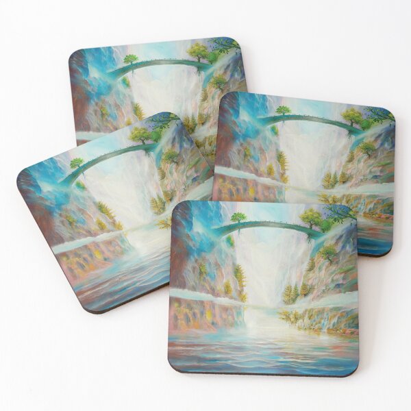 Item preview, Footbridge - Bridge over the colorful gorge designed and sold by art paintings.