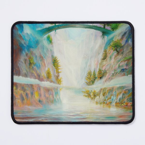 Item preview, Footbridge - Bridge over the colorful gorge designed and sold by art paintings.