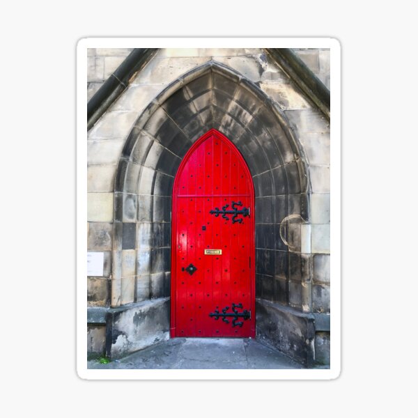 Item preview, Historic Red Door – Scottish Architecture designed and sold by cvferkix.