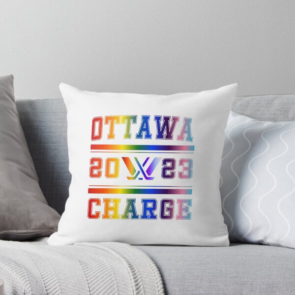 Item preview, Ottawa Charge Pride Rainbow PWHL Vintage Logo designed and sold by coffeepolicy.