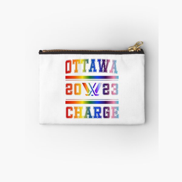 Item preview, Ottawa Charge Pride Rainbow PWHL Vintage Logo designed and sold by coffeepolicy.