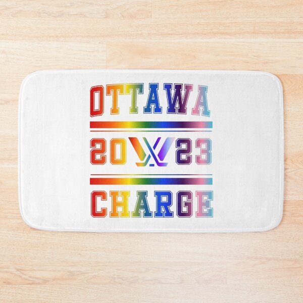Item preview, Ottawa Charge Pride Rainbow PWHL Vintage Logo designed and sold by coffeepolicy.