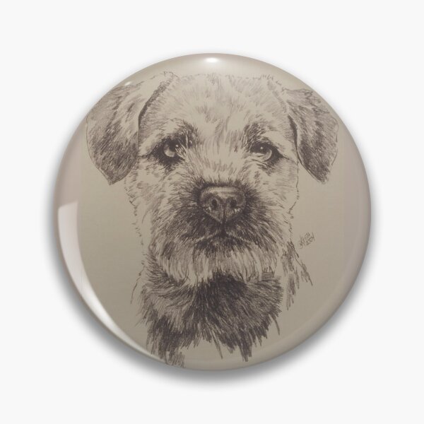 Item preview, Border Terrier Portrait in Graphite designed and sold by BarbBarcikKeith.