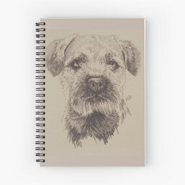 Item preview, Border Terrier Portrait in Graphite designed and sold by BarbBarcikKeith.