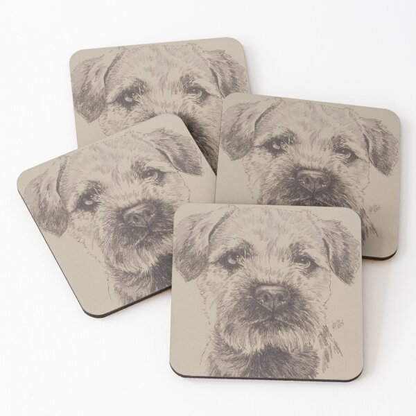 Item preview, Border Terrier Portrait in Graphite designed and sold by BarbBarcikKeith.