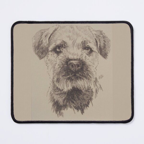 Item preview, Border Terrier Portrait in Graphite designed and sold by BarbBarcikKeith.