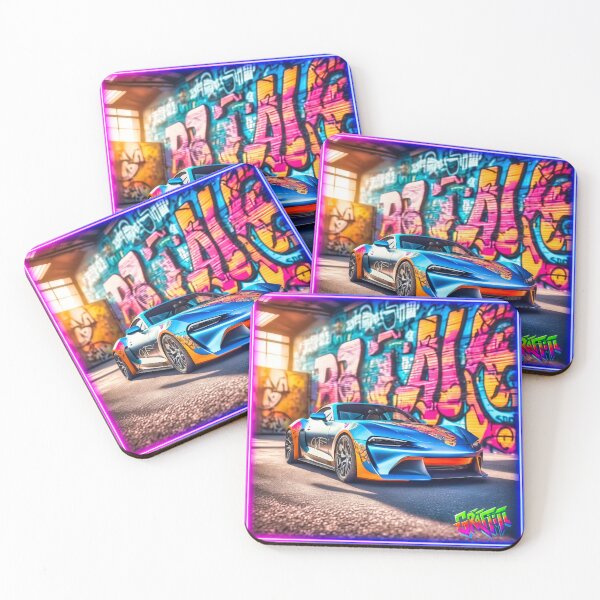 Item preview, Graffiti style pimped supercar  designed and sold by Drone-tees.