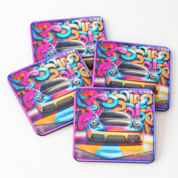 Item preview, Graffiti style pimped supercar  designed and sold by Drone-tees.