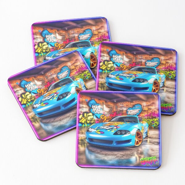 Item preview, Graffiti style pimped supercar  designed and sold by Drone-tees.