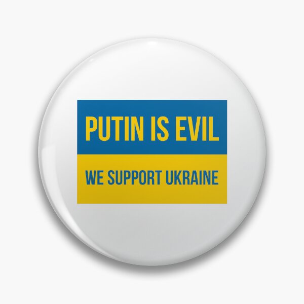 Item preview, Putin is evil we support Ukraine  designed and sold by Rachel the Artist .