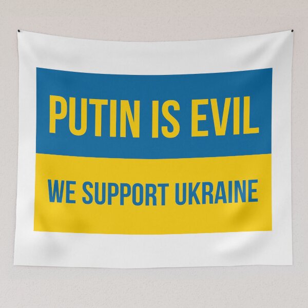 Item preview, Putin is evil we support Ukraine  designed and sold by Rachel the Artist .