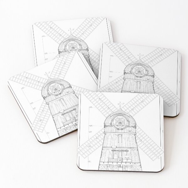 Item preview, Windmill Blueprint  designed and sold by Stardust✨️Art.