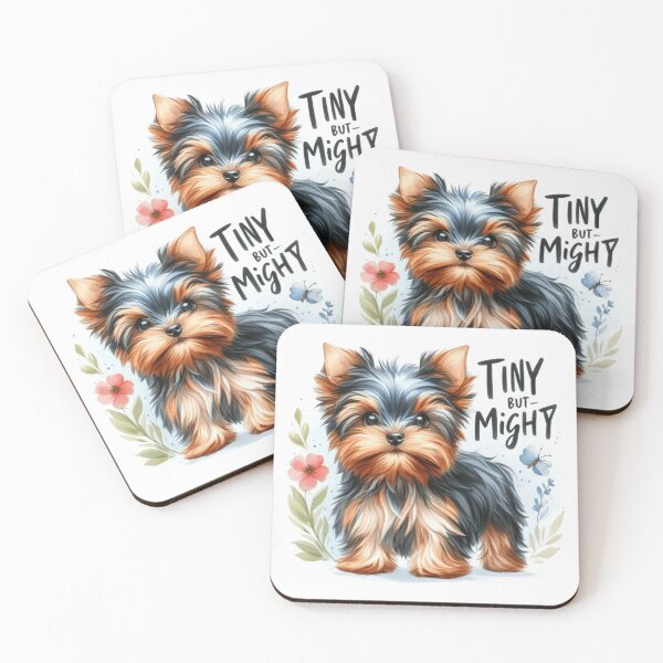 Item preview, Tiny but Mighty Yorkshire Terrier T-shirt designed and sold by Puppy Paws.