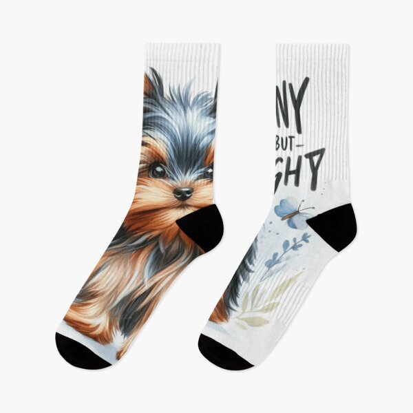 Item preview, Tiny but Mighty Yorkshire Terrier T-shirt designed and sold by Puppy Paws.
