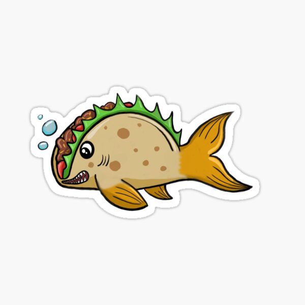 Vista previa del artículo con la obra «Taco de pescado», diseñado y vendido por Artfeef.