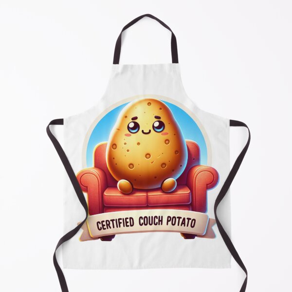 Item preview, A relaxed potato on a sofa with the text “Certified Couch Potato. designed and sold by ClothingByLenni.