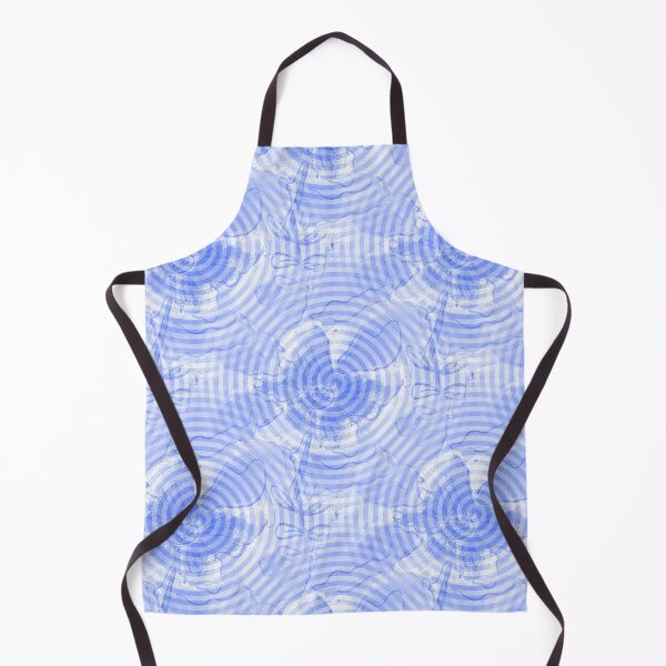 Item preview, Floral Abstract Swirl Pattern in Blue designed and sold by Artistestella.
