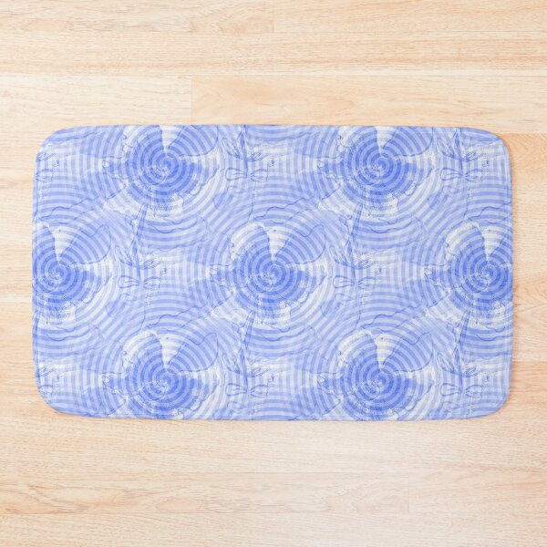 Item preview, Floral Abstract Swirl Pattern in Blue designed and sold by Artistestella.