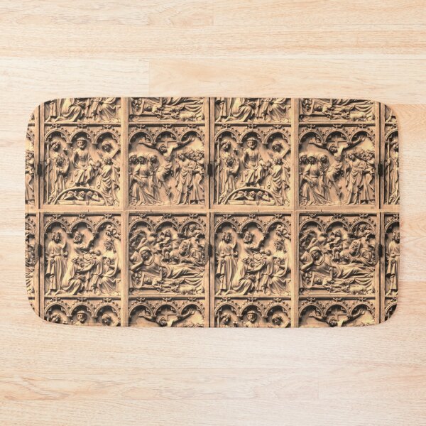 Item preview, Late Medieval Religious Sculpture Art - Nativity, Adoration of the Magi, Crucifixion, Last Judgement designed and sold by Pixelchicken.