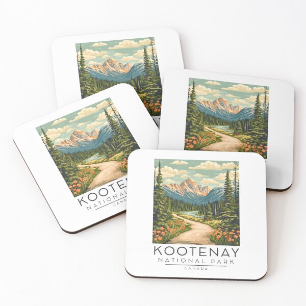 Item preview, A Vintage Illustration of Kootenay National Park - Canada  designed and sold by GoodOldVintage.