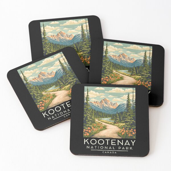 Item preview, A Vintage Illustration of Kootenay National Park - Canada  designed and sold by GoodOldVintage.