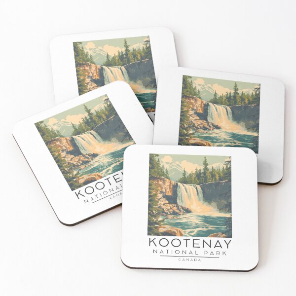 Item preview, A Vintage Illustration of Kootenay National Park - Canada  designed and sold by GoodOldVintage.