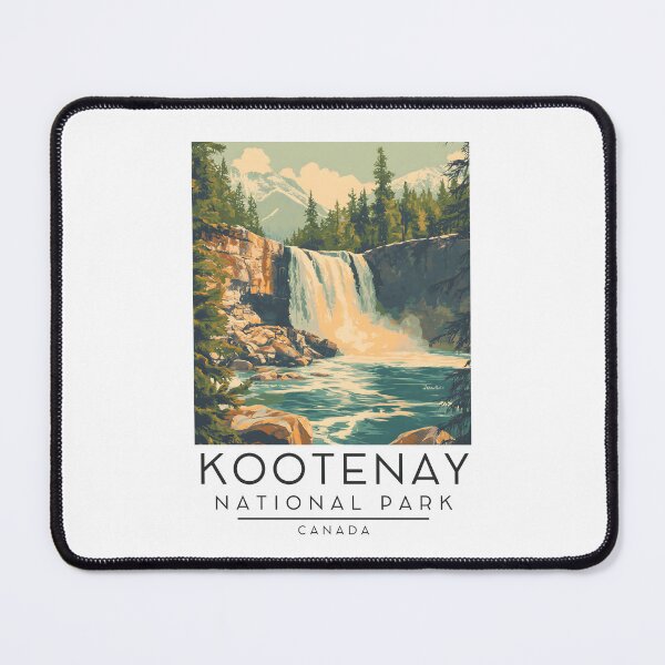Item preview, A Vintage Illustration of Kootenay National Park - Canada designed and sold by GoodOldVintage.