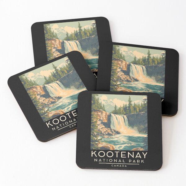 Item preview, A Vintage Illustration of Kootenay National Park - Canada  designed and sold by GoodOldVintage.