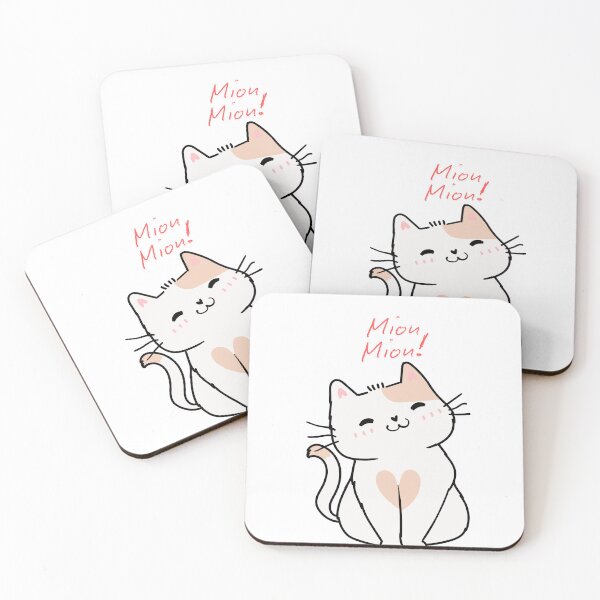 Item preview, Happy Kawaii Cat "Mion Mion!" Cute & Playful Kitty Illustration designed and sold by World-Shop25.