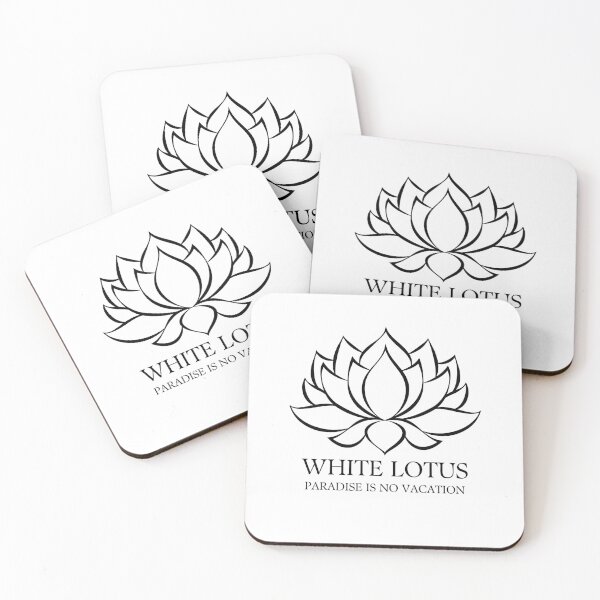 Item preview, White Lotus Paradise Is No Vacation designed and sold by ModernintheMix.