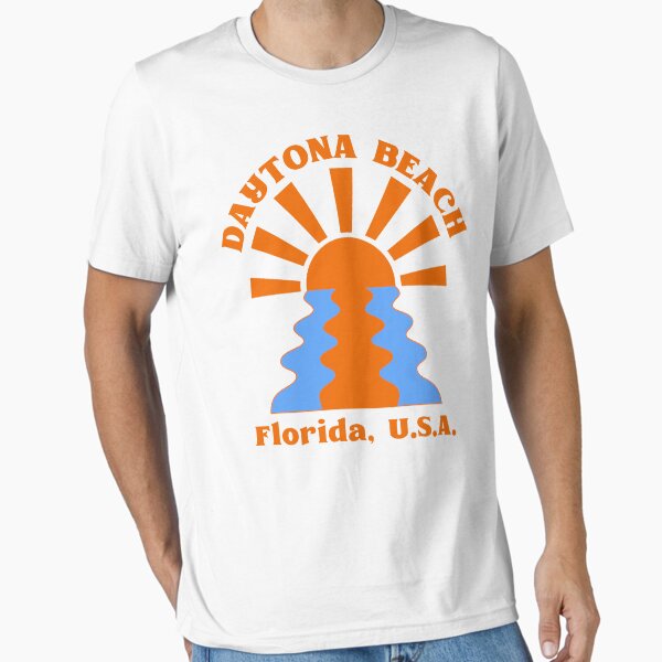 Aperçu de l'œuvre Daytona Beach Floride rétro des années 60 - Orange créée et vendue par SurfingLocales.