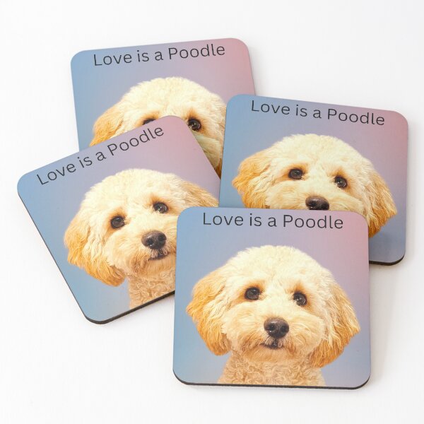 Item preview, Love is a Poodle - Unisex Tshirt for Poodle lovers designed and sold by Debsgiftware Ward.