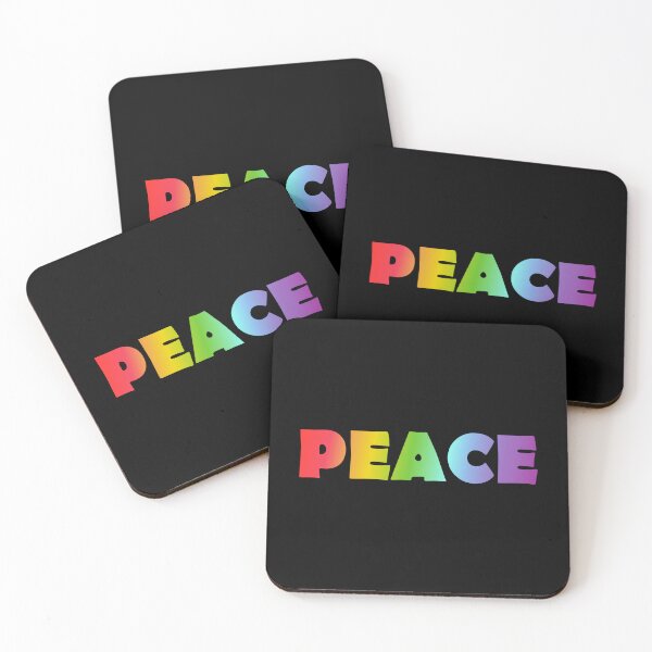Item preview, Peace - rainbow text designed and sold by Inspirationmotivation.
