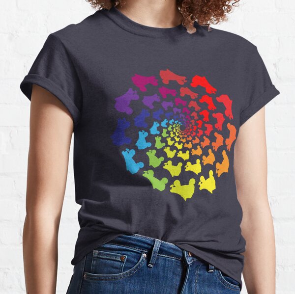 circle rainbow skate Classic T-Shirt